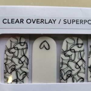 Heart clear overlay Color Street nail strips
